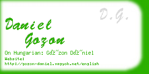 daniel gozon business card